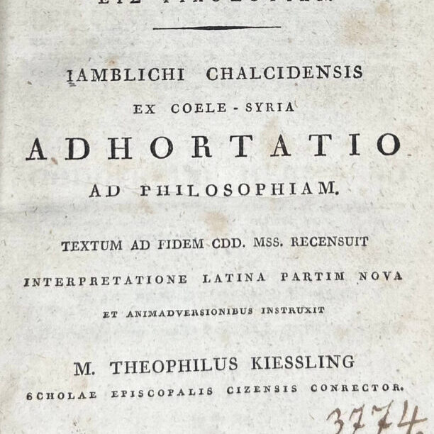 iamblichus adhortatio 1